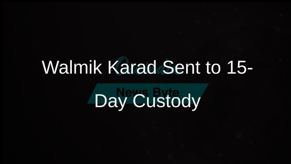 Maharashtra Court Orders Walmik Karad to 15-Day Custody in Extortion Case Linked to Murder