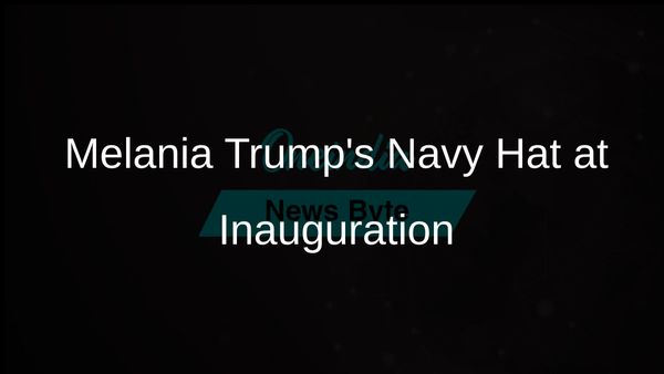 Melania Trump Makes a Fashion Statement with Navy Hat by Eric Javits on Inauguration Day