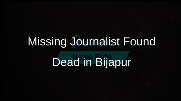 Body of Missing Journalist Mukesh Chandrakar Found in Septic Tank in Bijapur, Chhattisgarh