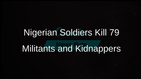 Nigerian Soldiers Successfully Eliminate 79 Militants and Kidnappers in Recent Security Operations