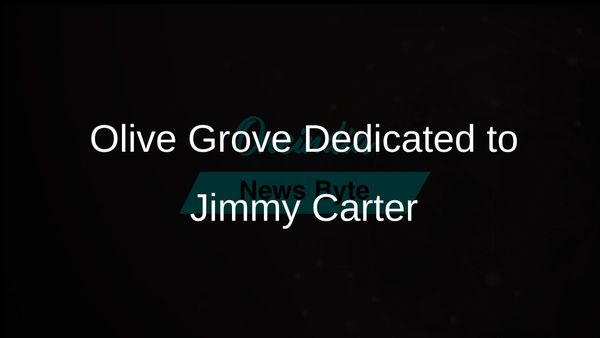 Palestinians Dedicate Olive Grove to Jimmy Carter in Recognition of His Support for Their Cause
