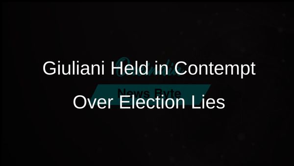 Rudy Giuliani Found in Contempt of Court for Continued Lies About Georgia Election Workers