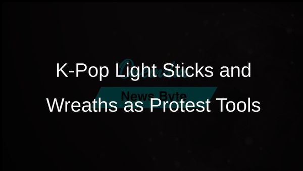 South Koreans Innovate with Funeral Wreaths and K-Pop Light Sticks for Political Protests