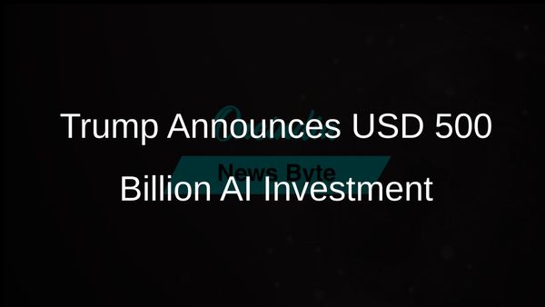 Trump Unveils New Partnership to Invest USD 500 Billion in Artificial Intelligence Infrastructure