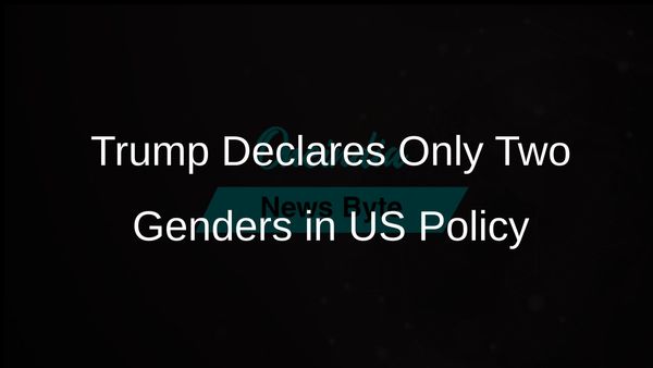 Trump Announces Official US Policy to Recognise Only Two Genders: Male and Female