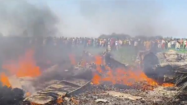 IAF's Mirage 2000 Fighter Aircraft Crashes In Madhya Pradesh's Shivpuri [Watch]