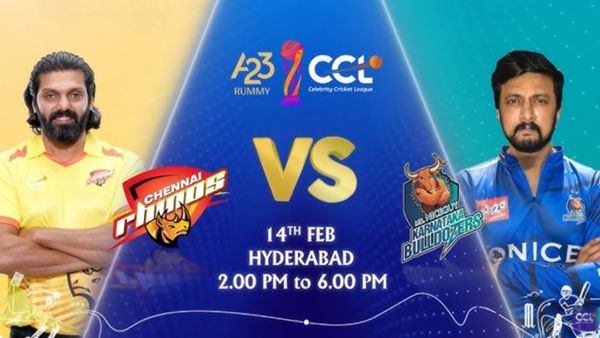 CCL 2025 LIVE: Karnataka Bulldozers Vs Chennai Rhinos: Where To Watch The Match LIVE Online?