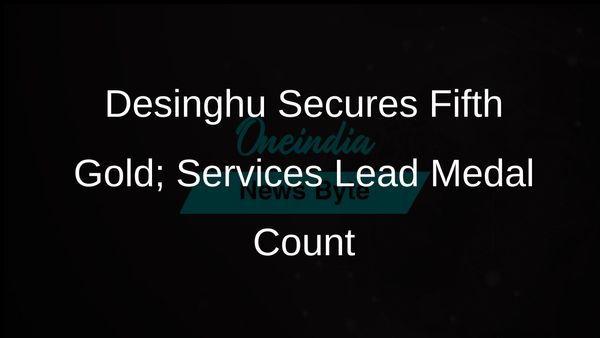 Dhinidhi Desinghu Wins Fifth Gold Medal as Services Ascend to Top of National Games Medal Tally