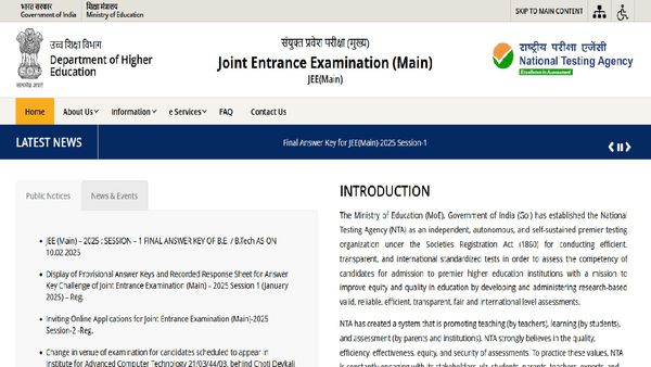 JEE Main 2025 Result Out @ jeemain.nta.nic.in