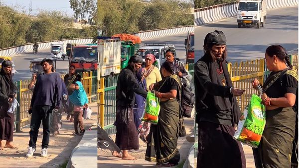 Viral Video: ‘Baba’ Throws Ash, Man Collapses—Scared Bystanders Hand Over Cash | Watch