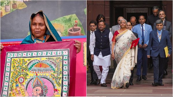 Union Budget 2025: FM Nirmala Sitharaman Dons Madhubani Saree As Tribute To Dalit Artist Dulari Devi