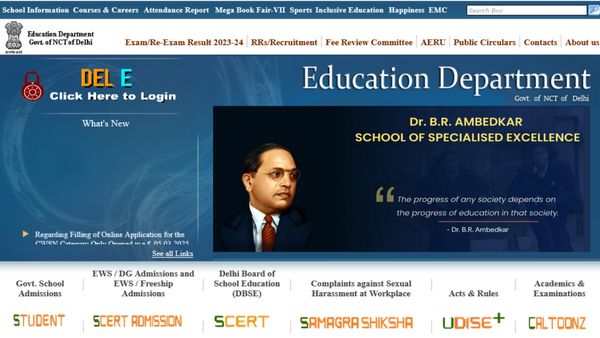 School Admission Result 2025-26: Check List Of Delhi School EWS Admission; Direct Link, Steps