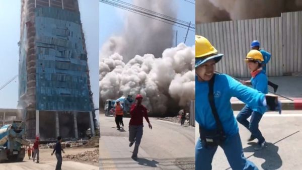 Myanmar Earthquake: 1 Worker Killed As 30-Storey Skyscraper Collapses In Bangkok | VIDEO