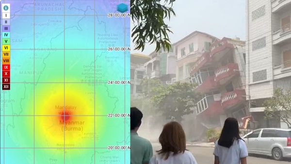 Two Powerful Earthquakes Hit Myanmar; Strong Tremors Felt in Bangkok