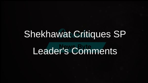 Gajendra Shekhawat Criticises Samajwadi Party Leader's Remarks on Rana Sanga's Legacy