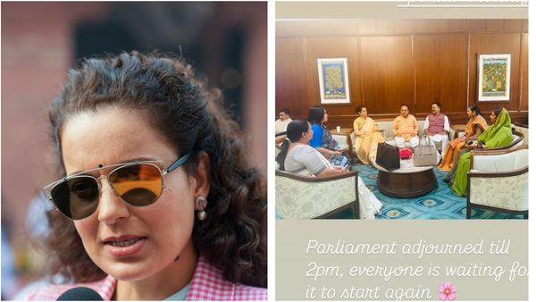 Kangana Ranaut Shares Sneak Peek From Parliament After Lok Sabha Adjournment
