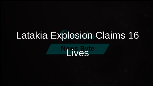 Latakia Explosion from Syrian Civil War Ordnance Results in 16 Fatalities and Injuries