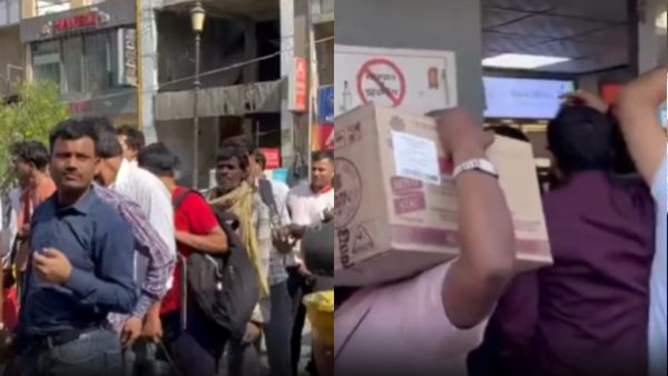 Liquor Rush in Noida: Huge Crowds Flock to Shops Offering ‘Buy 1 Get 1 Free’ Deals