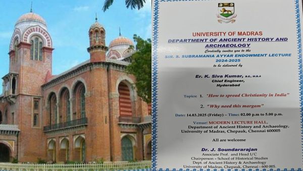 ‘How To Spread Christianity In India’ Lecture At Madras University Cancelled Following Protest