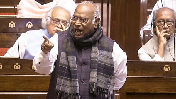 Rajya Sabha Disrupted Over Mallikarjun Kharge's 'Derogatory' Remark; Congress Chief Issues Clarification