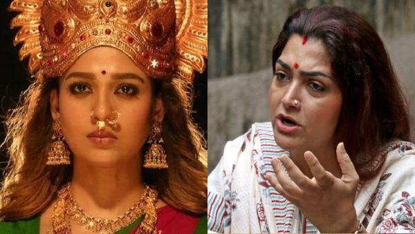 Is Nayanthara Upset On Mookuthi Amman 2 Set? Here’s What Khushbu Said