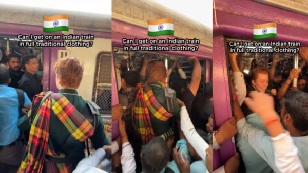 Mumbai Local Train Viral Video: Scottish Musician Surprises Commuters With Bagpipe Tunes | Watch