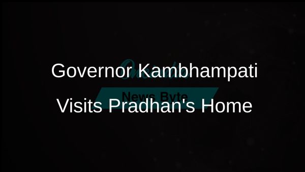 Odisha Governor Hari Babu Kambhampati Visits Dharmendra Pradhan's Residence to Offer Condolences
