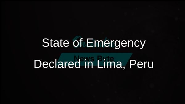 Peru's Government Declares State of Emergency in Lima Amid Rising Crime Concerns