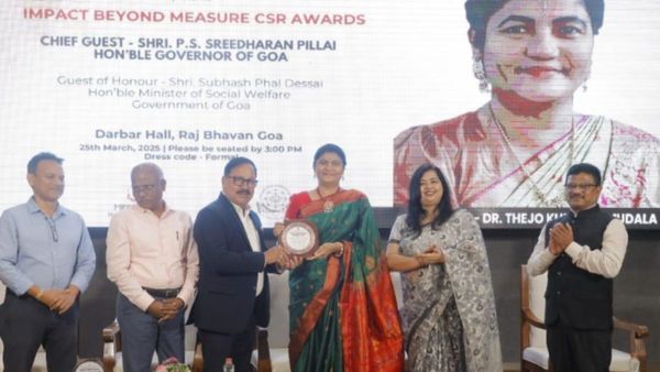 Dr. Thejo Kumari Amudala Honored with ‘Impact Beyond Measure’ CSR Award 2025 by the Government of Goa
