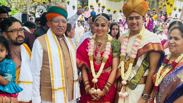 Bengaluru South MP Tejasvi Surya's Marries Chennai Based Singer Sivasri Skandaprasad [Photos]