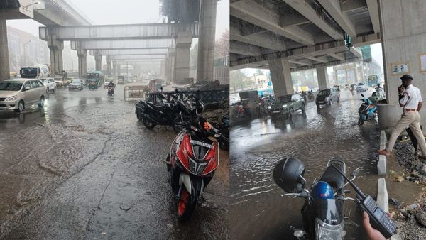 Bengaluru Rainfall Disrupts Traffic, Roads Flooded; Waterlogging Hits KR Puram, Marathahalli