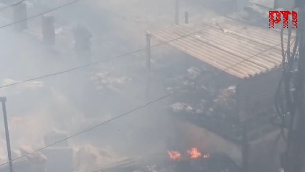 Massive Fire Breaks Out In Delhi's Rohini; Over 800 Jhuggies Gutted In Fire, Several Injured