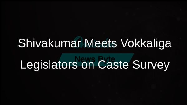 Karnataka Deputy Chief Minister D K Shivakumar Engages Vokkaliga Legislators on Caste Survey Report