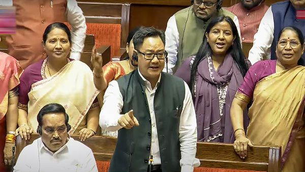 Kiren Rijiju Slams Opposition For 'Fearmongering', Staging Walkout During Waqf Bill Debate