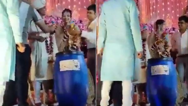 Viral Video: Wedding Guests Gift Blue Drum, Mock Chilling Meerut Murder Case
