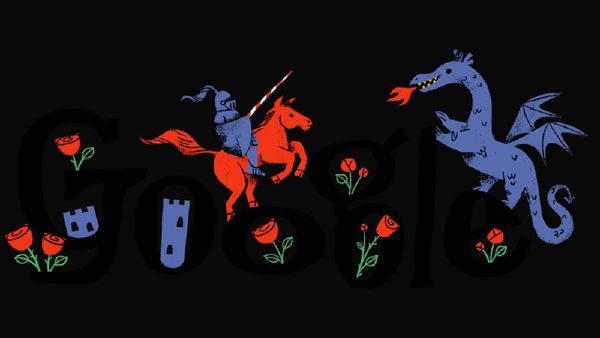 Google Doodle Celebrates St. George's Day 2025 with Legendary Bravery
