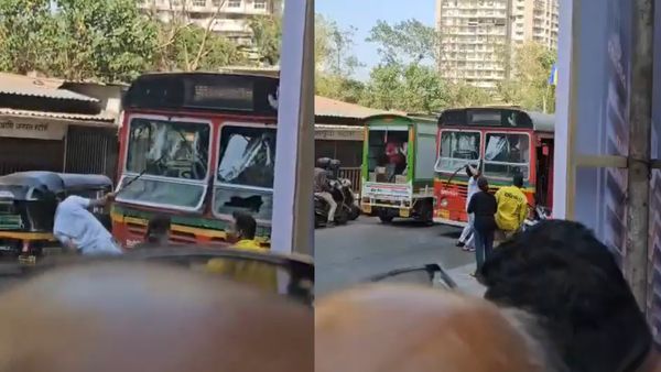 Mumbai Viral Video: 16-Year-Old Boy Attacks Bus And Truck With Sword In Broad Daylight | Watch