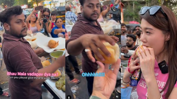 Mumbai Viral Video: Hong Kong Vlogger’s Marathi Order Wins Hearts As She Says ‘Bhau, Mala Vada Pav Dya Na’