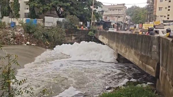 Bellandur Lake Foam Returns After Bengaluru Rains, Alarms Residents