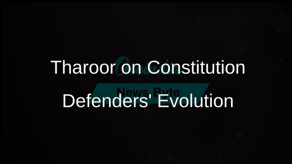 Tharoor Celebrates Evolution of Constitution Defenders from Historical Rejectors