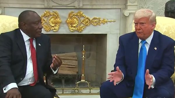US President Trump Confronts South African President Ramaphosa, Plays A Video Of Attacks On White Farmers
