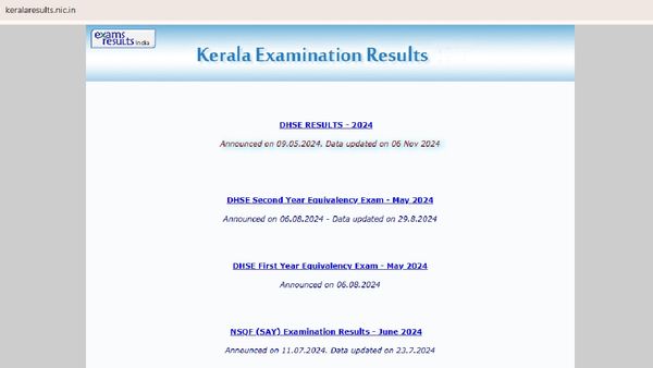 Kerala SSLC Result 2025: Check Direct Link, Steps To Download Kerala Pareeksha Bhavan SSLC Result Through App