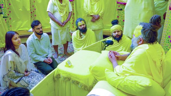 Kohli Bids Farewell To Red-Ball Cricket, Visits Vrindavan With Anushka Sharma