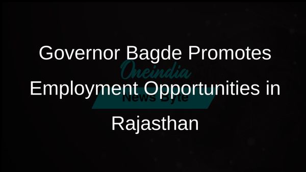 Rajasthan Governor Haribhau Bagde Advocates Respectable Employment and Income Opportunities for All