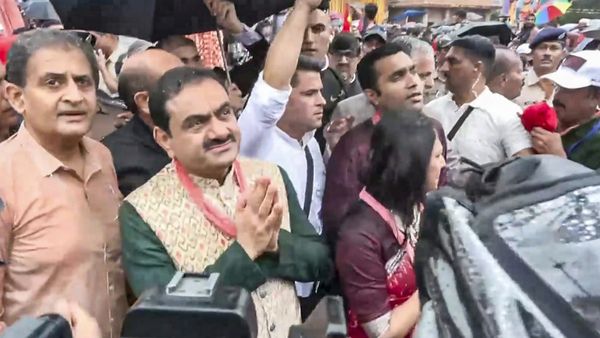 Industrialist Gautam Adani Attends Jagannath Rath Yatra With His Family In Puri