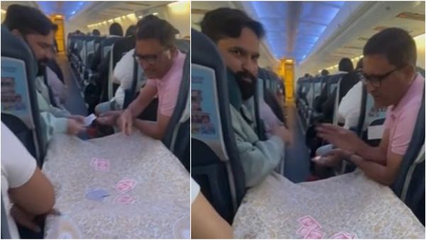 Men Playing Cards In Flight Draw Online Flak For 'Zero Civic Sense'; Video Sparks Outrage | WATCH