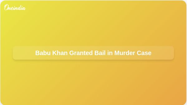 Babu Khan Secures Bail from Allahabad High Court in Shravan Sahu Murder Case