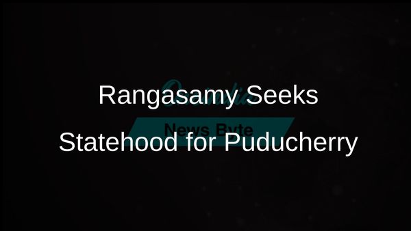 CM Rangasamy Appeals to Vice President for Puducherry's Statehood Recognition