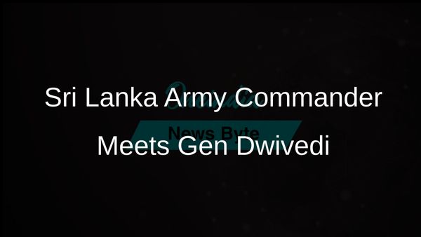 Sri Lanka Army Commander Lt Gen BKGM Lasantha Rodrigo Meets Gen Upendra Dwivedi to Enhance Defence Ties