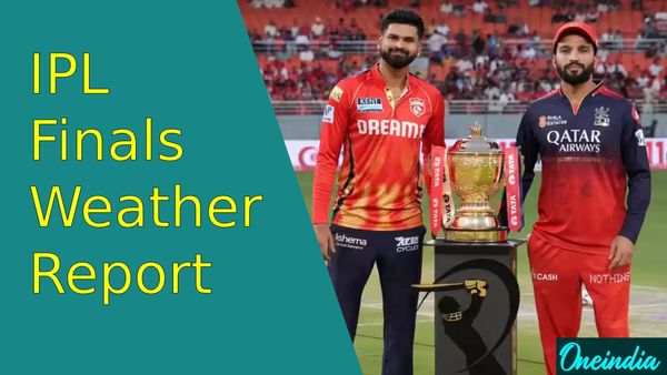 IPL Final RCB vs PBKS Weather Report: What If Rain Soils Bengaluru vs Punjab Game?